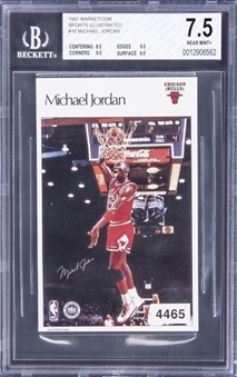1987 Marketcom Sports Illustrated #16 Michael Jordan – BGS NM+ 7.5